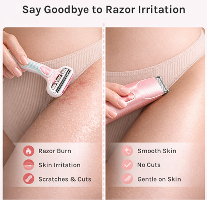 2-in-1 Painless Bikini Hair Trimmer